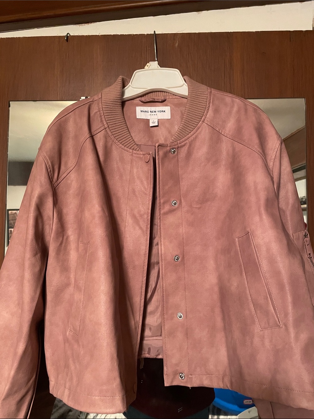 Marc New York Mauve Pink Bomber Jacket
